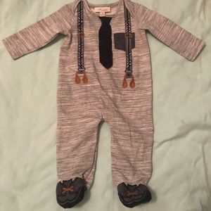 Miniclasix Suspender and Tie footie